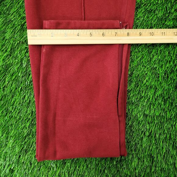 ADIDAS Trefoil Pants Womens M/L 10 Burgundy Sweatpants - Picture 15 of 16